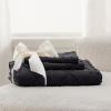 imageBedsure Boho Duvet Cover Queen Size  Grey Breathable ampamp Soft Boho Bedding Machine Washable Comforter Cover for All Seasons Includes 1 Duvet Cover 90quotx90quot with 2 Pillow Shams ampamp Zipper Closure21  Black No Comforter