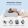 imageBedsure Cervical Neck Pillow for Sleeping Memory Foam with CoolTouch Ice Pillowcases Ergonomic Contour Pain Relief Orthopedic Pillow for Neck Support for Side Back Stomach Sleepers Grey