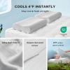 imageBedsure Cervical Neck Pillow for Sleeping Memory Foam with CoolTouch Ice Pillowcases Ergonomic Contour Pain Relief Orthopedic Pillow for Neck Support for Side Back Stomach Sleepers Grey