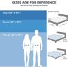 imageBedsure Cold Blankets for Sleeping  Lightweight Summer Blanket Queen Size for Bed Cooling Ice Breathable DoubleSided Bedding Essentials for Hot Sleepers as Gifts Blue 90x90 InchesMoonbeamIvory