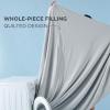 imageBedsure Cold Blankets for Sleeping  Lightweight Summer Blanket Queen Size for Bed Cooling Ice Breathable DoubleSided Bedding Essentials for Hot Sleepers as Gifts Blue 90x90 InchesGlacier GrayDark Grey