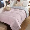 imageBedsure Comforters Queen Size Duvet Insert All Season Bed Comforter Quilted Down Alternative Duvet Box Stitched Comforter with Corner Tabs Machine Washable 88 x 88 Inches WhitePinkGrey