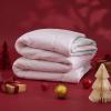 imageBedsure Comforters Queen Size Duvet Insert All Season Bed Comforter Quilted Down Alternative Duvet Box Stitched Comforter with Corner Tabs Machine Washable 88 x 88 Inches WhitePinkGrey