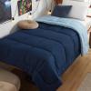 imageBedsure Comforters Queen Size Duvet Insert All Season Bed Comforter Quilted Down Alternative Duvet Box Stitched Comforter with Corner Tabs Machine Washable 88 x 88 Inches WhiteNavy BlueBlue