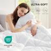 imageBedsure Comforters Queen Size Duvet Insert All Season Bed Comforter Quilted Down Alternative Duvet Box Stitched Comforter with Corner Tabs Machine Washable 88 x 88 Inches WhiteWhite