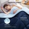 imageBedsure Comforters Queen Size Duvet Insert All Season Bed Comforter Quilted Down Alternative Duvet Box Stitched Comforter with Corner Tabs Machine Washable 88 x 88 Inches WhiteNavy BlueBlue