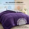 imageBedsure Comforters Queen Size Duvet Insert All Season Bed Comforter Quilted Down Alternative Duvet Box Stitched Comforter with Corner Tabs Machine Washable 88 x 88 Inches WhitePurplePale Purple