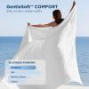 imageBedsure Cooling Comforter Queen Size  GentleSoft Moisture Wicking Cooling Blanket for Hot Sleepers Breathable Lightweight Duvet Insert DualSided Summer Blanket White 88x88 InchesWhite