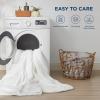 imageBedsure Cooling Comforter Queen Size  GentleSoft Moisture Wicking Cooling Blanket for Hot Sleepers Breathable Lightweight Duvet Insert DualSided Summer Blanket White 88x88 InchesWhite