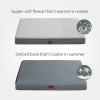 imageBedsure Cooling Dog Bed for Crate  Large Orthopedic Flat Puppy Beds with Removable Washable Cover Egg Crate Foam Pet Mat Suitable for Pet Up to 50 lbsLight Grey