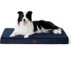 imageBedsure Cooling Dog Bed for Crate  Large Orthopedic Flat Puppy Beds with Removable Washable Cover Egg Crate Foam Pet Mat Suitable for Pet Up to 50 lbsNavy