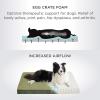 imageBedsure Cooling Dog Bed for Crate  Large Orthopedic Flat Puppy Beds with Removable Washable Cover Egg Crate Foam Pet Mat Suitable for Pet Up to 50 lbsDark Green