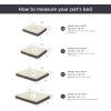 imageBedsure Cooling Dog Bed for Crate  Large Orthopedic Flat Puppy Beds with Removable Washable Cover Egg Crate Foam Pet Mat Suitable for Pet Up to 50 lbsLight Grey
