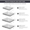 imageBedsure Cooling Dog Bed for Crate  Large Orthopedic Flat Puppy Beds with Removable Washable Cover Egg Crate Foam Pet Mat Suitable for Pet Up to 50 lbsLight Grey