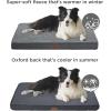 imageBedsure Cooling Dog Bed for Crate  Large Orthopedic Flat Puppy Beds with Removable Washable Cover Egg Crate Foam Pet Mat Suitable for Pet Up to 50 lbsNavy