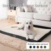 imageBedsure Cooling Dog Bed for Crate  Large Orthopedic Flat Puppy Beds with Removable Washable Cover Egg Crate Foam Pet Mat Suitable for Pet Up to 50 lbsLight Grey