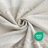 imageBedsure Cooling Duvet Cover Queen Size Cotton ampamp Rayon Derived from Bamboo Blend Duvet Cover Set for Hot Sleepers UltraSoft Breathable ampamp Lightweight Home Bedding for All Seasons White90quotx90quot19  Strip Linen No Comforter