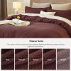 imageBedsure Cooling Duvet Cover Queen Size Cotton ampamp Rayon Derived from Bamboo Blend Duvet Cover Set for Hot Sleepers UltraSoft Breathable ampamp Lightweight Home Bedding for All Seasons White90quotx90quot08  Maroon Red No Comforter