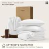 imageBedsure Cooling Duvet Cover Queen Size Cotton ampamp Rayon Derived from Bamboo Blend Duvet Cover Set for Hot Sleepers UltraSoft Breathable ampamp Lightweight Home Bedding for All Seasons White90quotx90quot20  Cooling White No Comforter