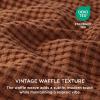 imageBedsure Cooling Duvet Cover Queen Size Cotton ampamp Rayon Derived from Bamboo Blend Duvet Cover Set for Hot Sleepers UltraSoft Breathable ampamp Lightweight Home Bedding for All Seasons White90quotx90quot21  Cooling Burn Orange No Comforter