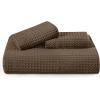 imageBedsure Cooling Duvet Cover Queen Size Cotton ampamp Rayon Derived from Bamboo Blend Duvet Cover Set for Hot Sleepers UltraSoft Breathable ampamp Lightweight Home Bedding for All Seasons White90quotx90quot06  Brown No Comforter