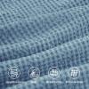 imageBedsure Cooling Duvet Cover Queen Size Cotton ampamp Rayon Derived from Bamboo Blend Duvet Cover Set for Hot Sleepers UltraSoft Breathable ampamp Lightweight Home Bedding for All Seasons White90quotx90quot16  Grey Blue No Comforter