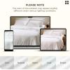 imageBedsure Cooling Duvet Cover Queen Size Cotton ampamp Rayon Derived from Bamboo Blend Duvet Cover Set for Hot Sleepers UltraSoft Breathable ampamp Lightweight Home Bedding for All Seasons White90quotx90quot20  Cooling White No Comforter