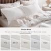 imageBedsure Cooling Duvet Cover Queen Size Cotton ampamp Rayon Derived from Bamboo Blend Duvet Cover Set for Hot Sleepers UltraSoft Breathable ampamp Lightweight Home Bedding for All Seasons White90quotx90quot01  Coconut White No Comforter