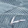 imageBedsure Cooling Duvet Cover Queen Size Cotton ampamp Rayon Derived from Bamboo Blend Duvet Cover Set for Hot Sleepers UltraSoft Breathable ampamp Lightweight Home Bedding for All Seasons White90quotx90quot16  Grey Blue No Comforter