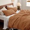 imageBedsure Cooling Duvet Cover Queen Size Cotton ampamp Rayon Derived from Bamboo Blend Duvet Cover Set for Hot Sleepers UltraSoft Breathable ampamp Lightweight Home Bedding for All Seasons White90quotx90quot06  Hazel No Comforter