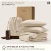 imageBedsure Cooling Duvet Cover Queen Size Cotton ampamp Rayon Derived from Bamboo Blend Duvet Cover Set for Hot Sleepers UltraSoft Breathable ampamp Lightweight Home Bedding for All Seasons White90quotx90quot20  Cooling Beige No Comforter