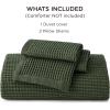 imageBedsure Cooling Duvet Cover Queen Size Cotton ampamp Rayon Derived from Bamboo Blend Duvet Cover Set for Hot Sleepers UltraSoft Breathable ampamp Lightweight Home Bedding for All Seasons White90quotx90quot21  Cooling Olive Green No Comforter