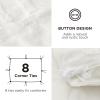 imageBedsure Cooling Duvet Cover Queen Size Cotton ampamp Rayon Derived from Bamboo Blend Duvet Cover Set for Hot Sleepers UltraSoft Breathable ampamp Lightweight Home Bedding for All Seasons White90quotx90quot42  Tufted Beige No Comforter