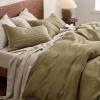 imageBedsure Cooling Duvet Cover Queen Size Cotton ampamp Rayon Derived from Bamboo Blend Duvet Cover Set for Hot Sleepers UltraSoft Breathable ampamp Lightweight Home Bedding for All Seasons White90quotx90quot15  Fennel Seed No Comforter