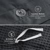 imageBedsure Cooling Duvet Cover Queen Size Cotton ampamp Rayon Derived from Bamboo Blend Duvet Cover Set for Hot Sleepers UltraSoft Breathable ampamp Lightweight Home Bedding for All Seasons White90quotx90quot19  Charcoal No Comforter