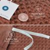 imageBedsure Cooling Duvet Cover Queen Size Cotton ampamp Rayon Derived from Bamboo Blend Duvet Cover Set for Hot Sleepers UltraSoft Breathable ampamp Lightweight Home Bedding for All Seasons White90quotx90quot07  Burnt Orange No Comforter