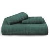 imageBedsure Cooling Duvet Cover Queen Size Cotton ampamp Rayon Derived from Bamboo Blend Duvet Cover Set for Hot Sleepers UltraSoft Breathable ampamp Lightweight Home Bedding for All Seasons White90quotx90quot13  Forest Green No Comforter