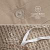 imageBedsure Cooling Duvet Cover Queen Size Cotton ampamp Rayon Derived from Bamboo Blend Duvet Cover Set for Hot Sleepers UltraSoft Breathable ampamp Lightweight Home Bedding for All Seasons White90quotx90quot05  Khaki No Comforter