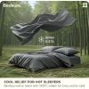 imageBedsure Cooling Duvet Cover Queen Size Cotton ampamp Rayon Derived from Bamboo Blend Duvet Cover Set for Hot Sleepers UltraSoft Breathable ampamp Lightweight Home Bedding for All Seasons White90quotx90quot20  Cooling Grey No Comforter