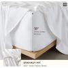 imageBedsure Cooling Sheets Rayon Derived from Bamboo ampamp Cotton Blend GentleSoft Breathable Queen Sheet Set Deep Pocket Up to 18 Inches Hotel Luxury Bedding for Hot Sleepers GreyWhite