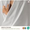 imageBedsure Cooling Sheets Rayon Derived from Bamboo ampamp Cotton Blend GentleSoft Breathable Queen Sheet Set Deep Pocket Up to 18 Inches Hotel Luxury Bedding for Hot Sleepers GreyWhite