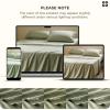 imageBedsure Cooling Sheets Rayon Derived from Bamboo ampamp Cotton Blend GentleSoft Breathable Queen Sheet Set Deep Pocket Up to 18 Inches Hotel Luxury Bedding for Hot Sleepers GreySage Green