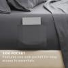imageBedsure Deep Pocket Queen Sheets  6 Piece Prewashed UltraSoft Queen Sheet Set Fits Mattresses Up to 18 Inches Thick Breathable ampamp Secure Fit Hotel Luxury Bedding Sage GreenGrey