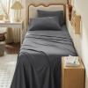imageBedsure Deep Pocket Queen Sheets  6 Piece Prewashed UltraSoft Queen Sheet Set Fits Mattresses Up to 18 Inches Thick Breathable ampamp Secure Fit Hotel Luxury Bedding Sage GreenGrey