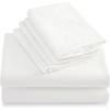 imageBedsure Deep Pocket Queen Sheets  6 Piece Prewashed UltraSoft Queen Sheet Set Fits Mattresses Up to 18 Inches Thick Breathable ampamp Secure Fit Hotel Luxury Bedding Sage GreenWhite