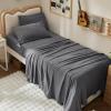 imageBedsure Deep Pocket Queen Sheets  6 Piece Prewashed UltraSoft Queen Sheet Set Fits Mattresses Up to 18 Inches Thick Breathable ampamp Secure Fit Hotel Luxury Bedding Sage GreenGrey