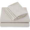 imageBedsure Deep Pocket Queen Sheets  6 Piece Prewashed UltraSoft Queen Sheet Set Fits Mattresses Up to 18 Inches Thick Breathable ampamp Secure Fit Hotel Luxury Bedding Sage GreenLinen