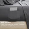 imageBedsure Deep Pocket Queen Sheets  6 Piece Prewashed UltraSoft Queen Sheet Set Fits Mattresses Up to 18 Inches Thick Breathable ampamp Secure Fit Hotel Luxury Bedding Sage GreenGrey