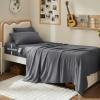 imageBedsure Deep Pocket Queen Sheets  6 Piece Prewashed UltraSoft Queen Sheet Set Fits Mattresses Up to 18 Inches Thick Breathable ampamp Secure Fit Hotel Luxury Bedding Sage GreenGrey