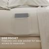 imageBedsure Deep Pocket Queen Sheets  6 Piece Prewashed UltraSoft Queen Sheet Set Fits Mattresses Up to 18 Inches Thick Breathable ampamp Secure Fit Hotel Luxury Bedding Sage GreenLinen